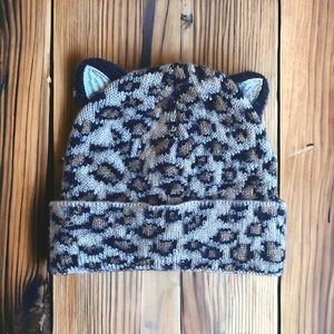 Girls leopard hat Olivia & Kate